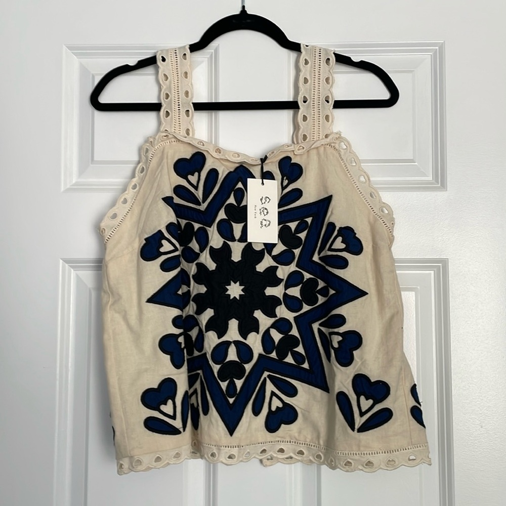 NWT Sea New York Kaia Kaleidoscope Appliqué Tank Top